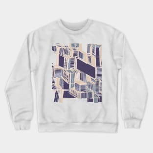 Geometric pattern blush elegant modern Crewneck Sweatshirt